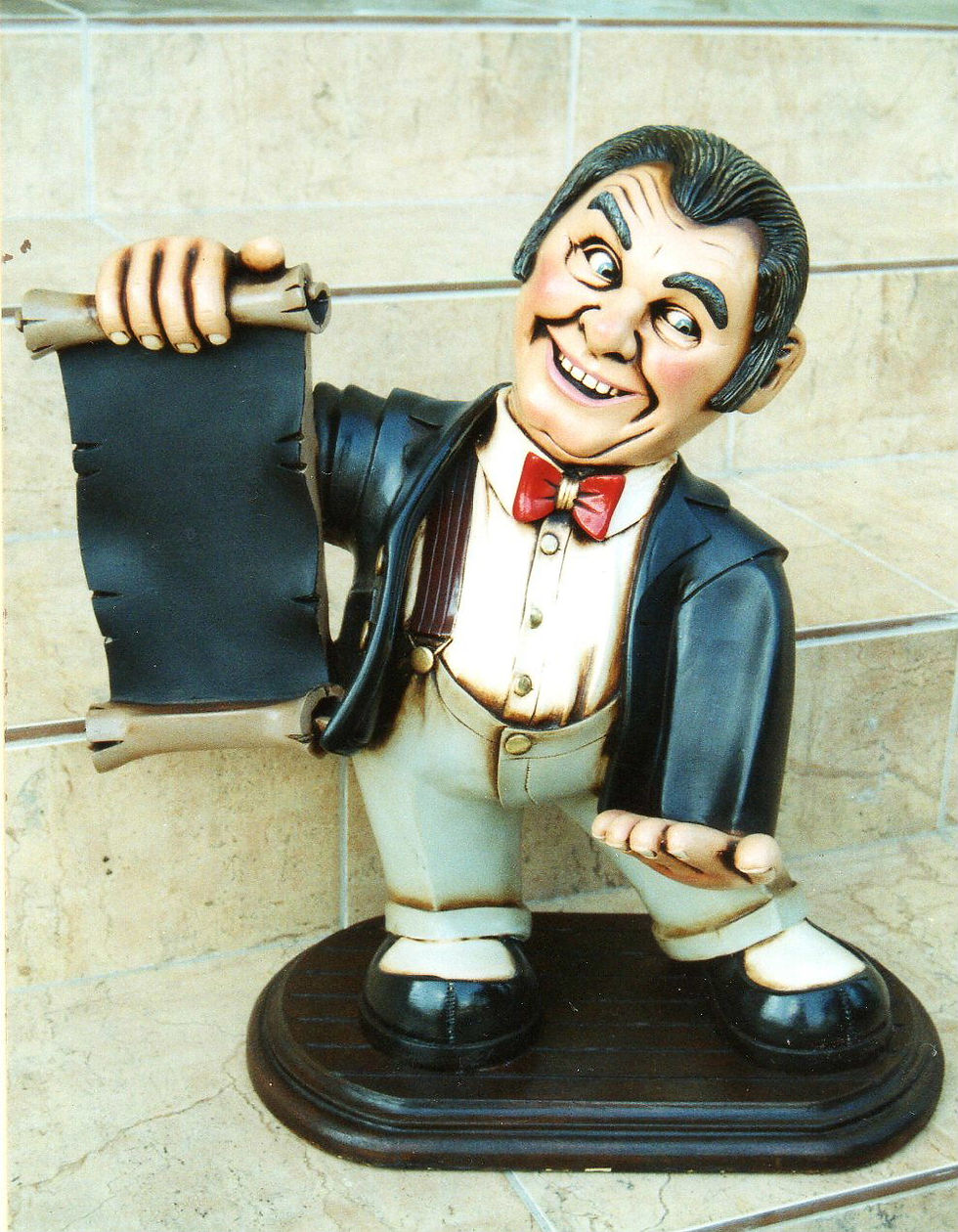 Beer waiter with board
