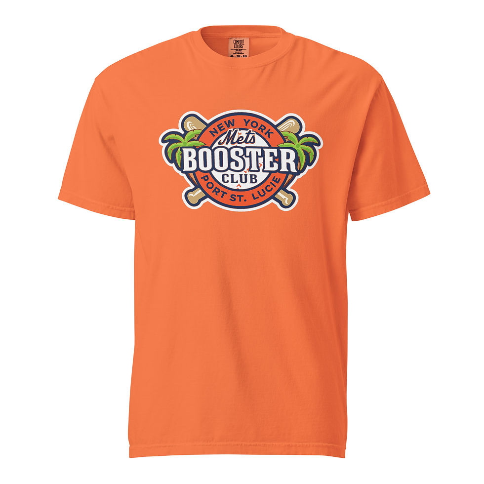 Thumbnail: Mets Booster Club Classic Logo Unisex garment-dyed heavyweight t-shirt