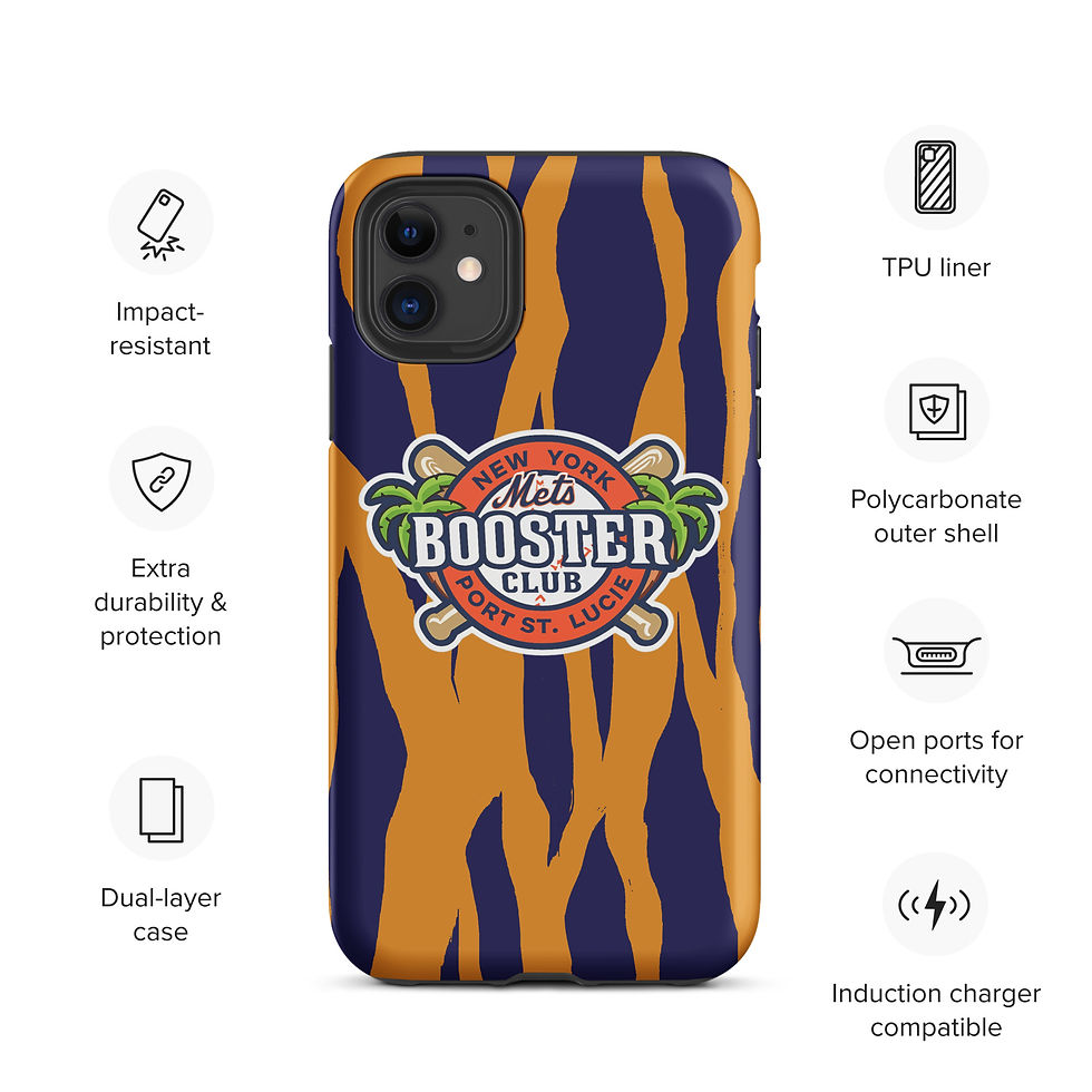 Thumbnail: Mets Booster Club Classic Logo Tough Case for iPhone® (Tiger Stripe)
