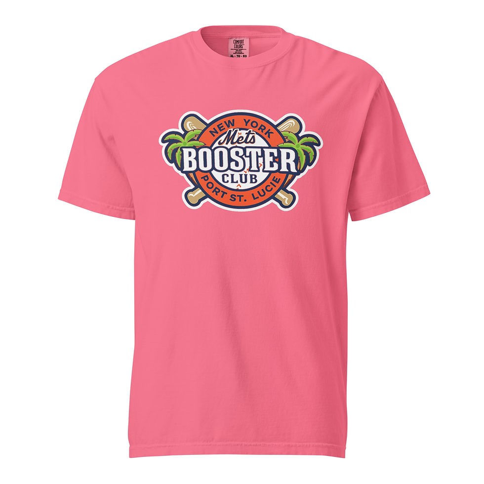 Thumbnail: Mets Booster Club Classic Logo Unisex garment-dyed heavyweight t-shirt