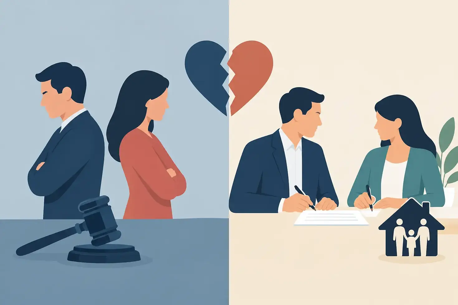 Contested Divorce Versus Uncontested Divorce