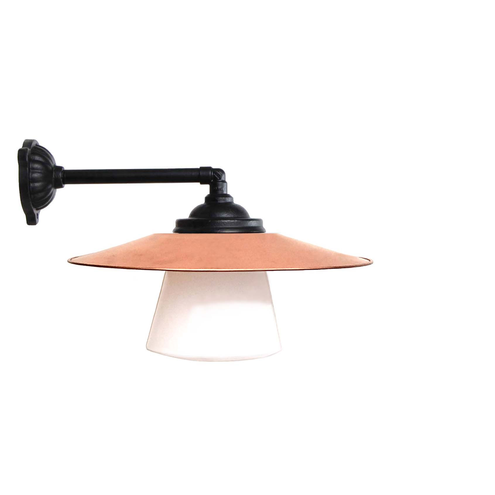 STATIONSLAMPA 90 RAK 40 CM MED KOPPARSKÄRM