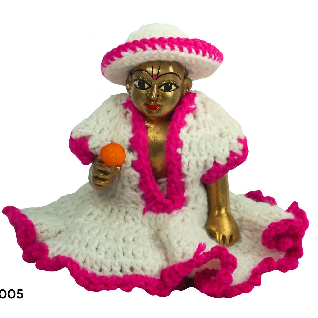 Generic laddu Gopal Winter Dress with pajami and Cap and Warm Dress for ladoo Go