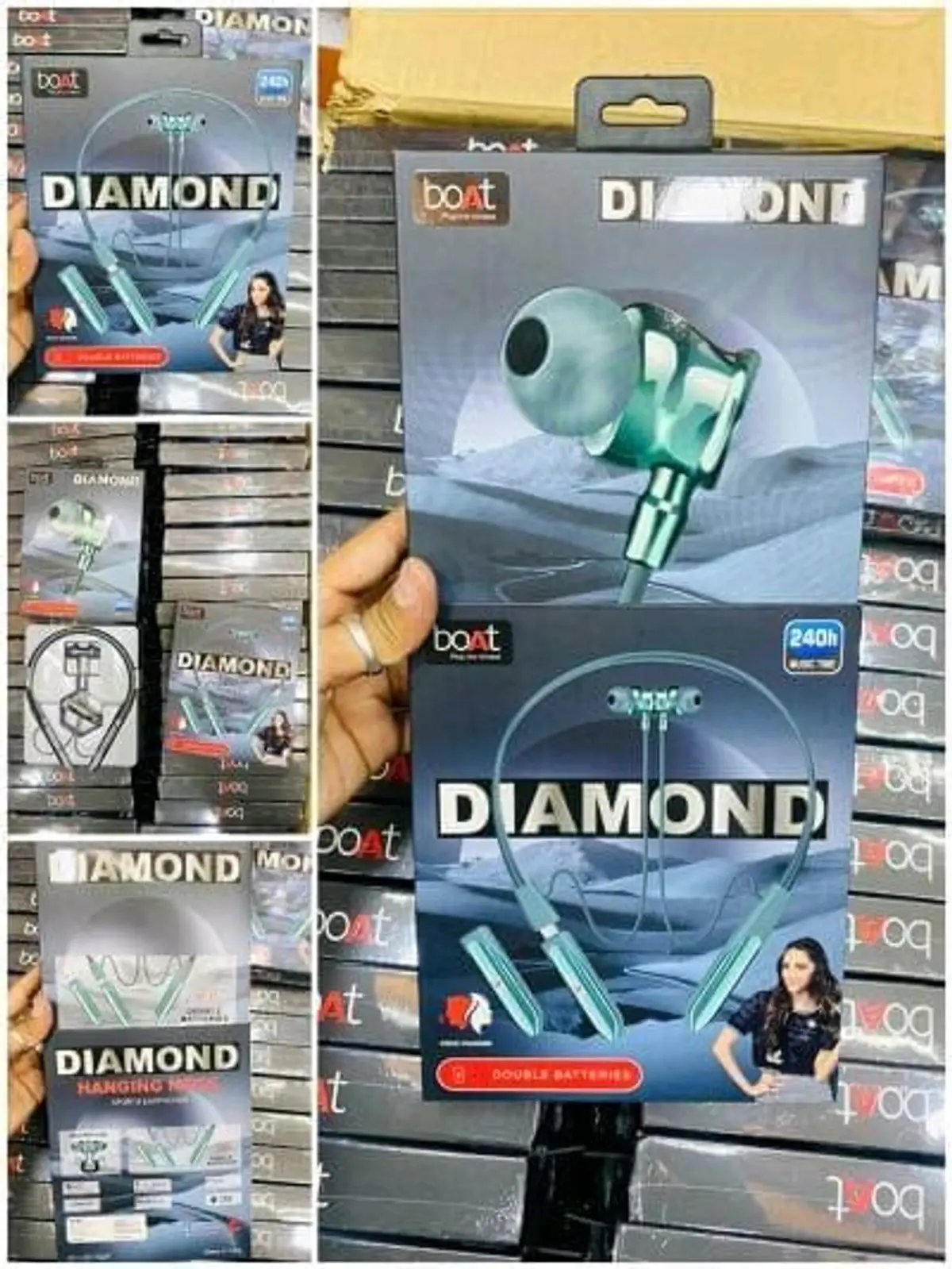 Boat Dimond Double Battery Neckband