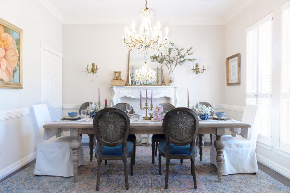 Iced Tulips Interiors, portfolio, Lilac Living, dining room, table setting