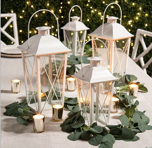 White Lanterns with Greenery.jpg
