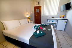 Our value for money compact rooms in darwin's newest resort are perfect for a stop over from the airport.Self contained cabin in Darwin. Cheap home away from home in the Leprechaun Resort.