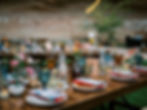 wedding reception table at outdoor venue in Angel Canyon