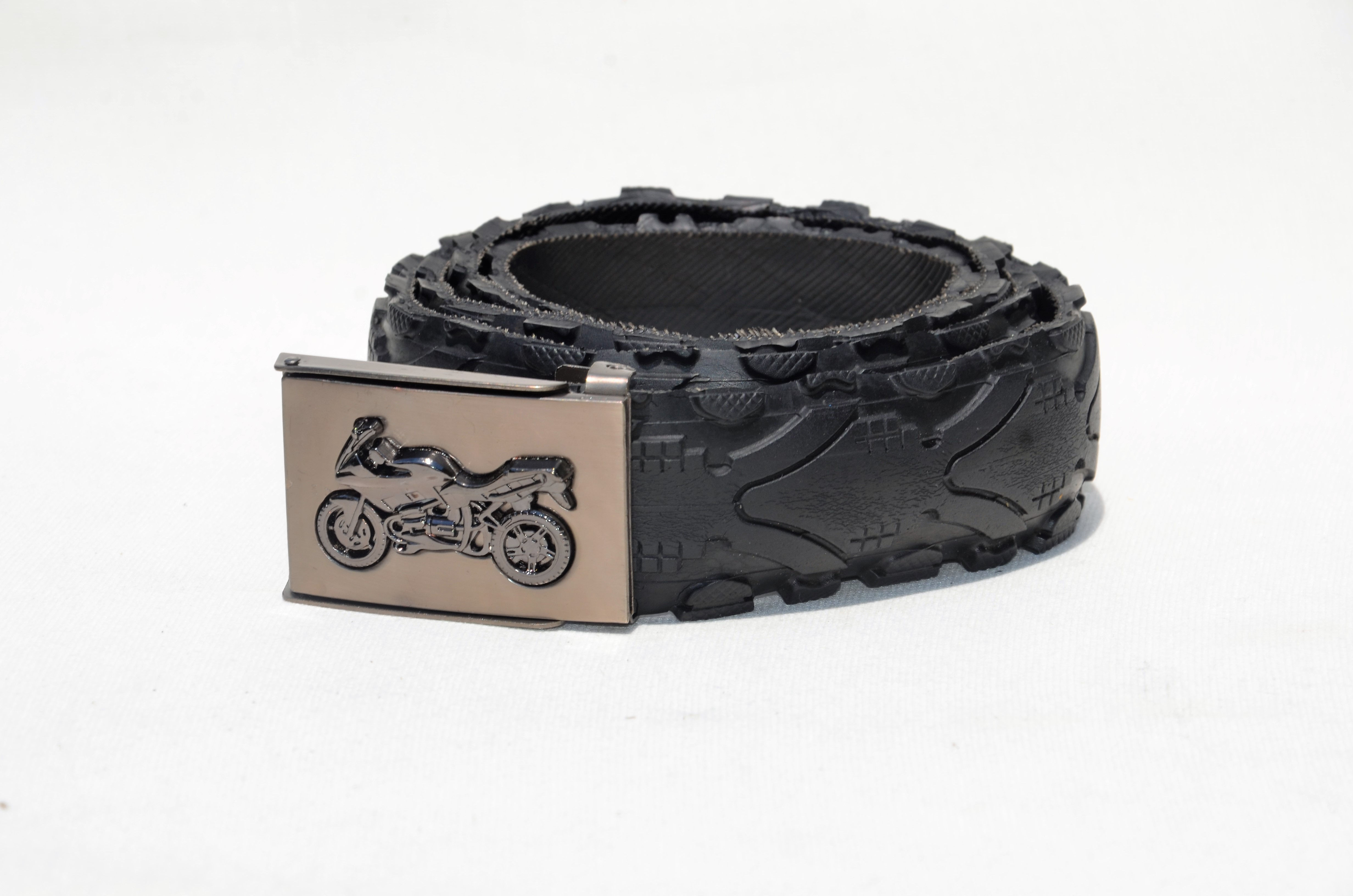 Tire Belt with Motorcycle Web Buckle