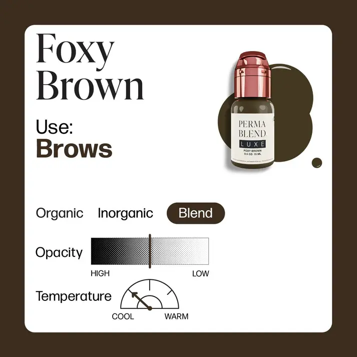 Thumbnail: Perma Blend Luxe PMU Ink - Foxy Brown 15ml