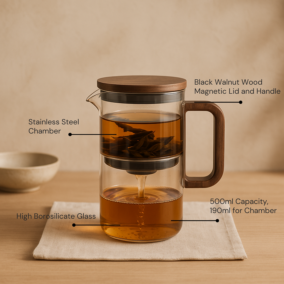 Thumbnail: Shizukesa Premium Glass Magnetic Infuser Teapot (500ml)