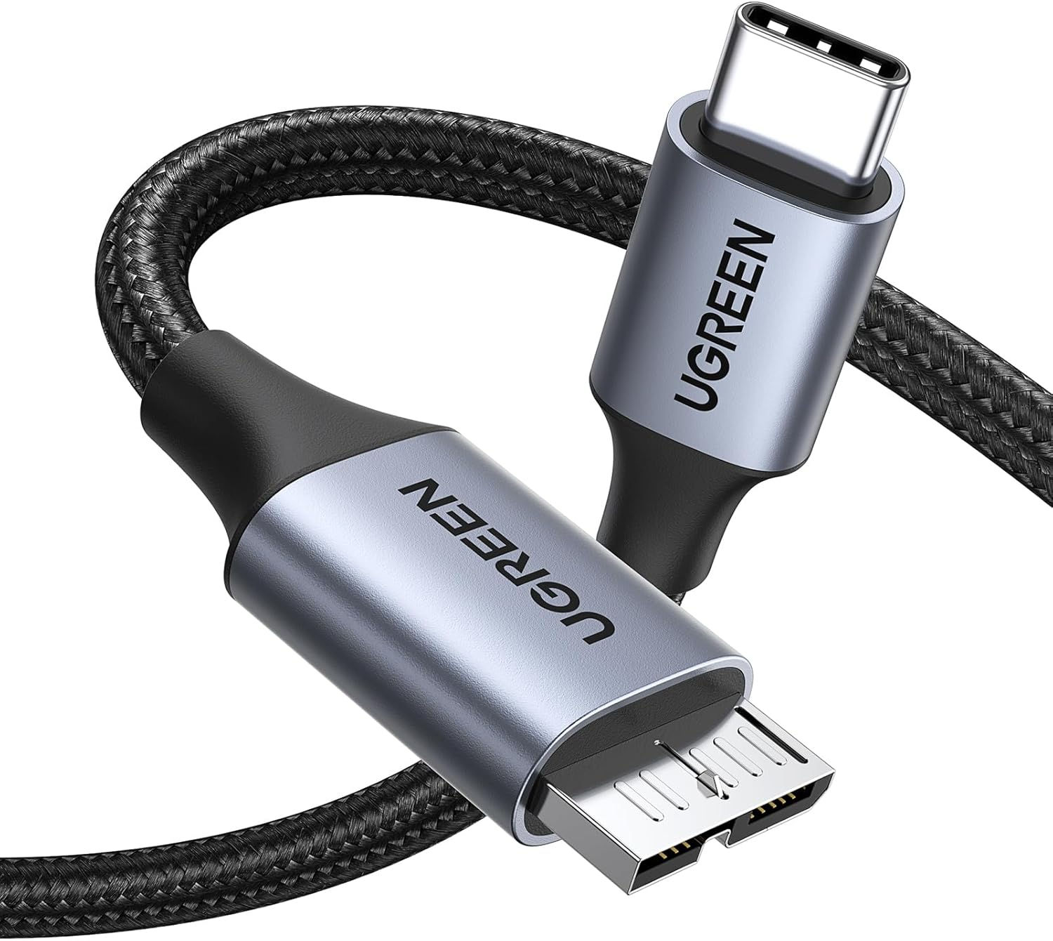 Cables de disco duro Micro B a USB C de 10 Gbps, USB C a Micro B,