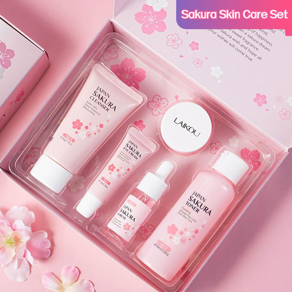 Kit Sakura de Cuidados com a Pele (3 ou 5 Peças)