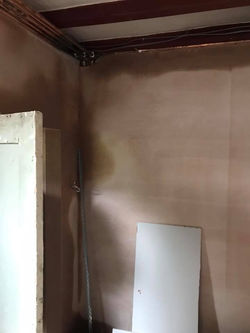 plastering