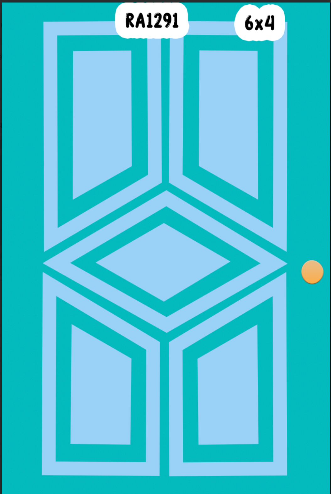 RA1291QS3(SB) approx 6ft Monster's Door