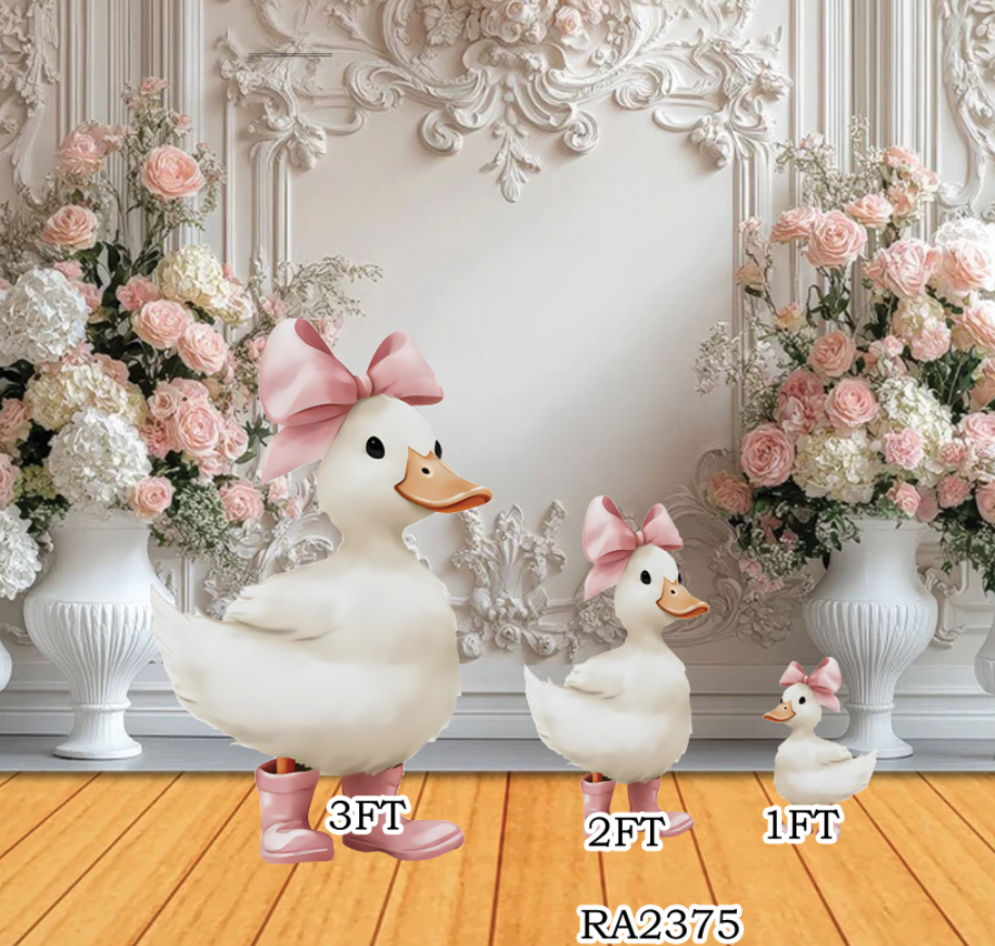 RA2375 QS Duck Pink Bow 3ft