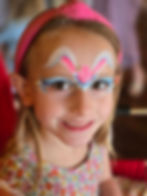Easter bunny face painting
