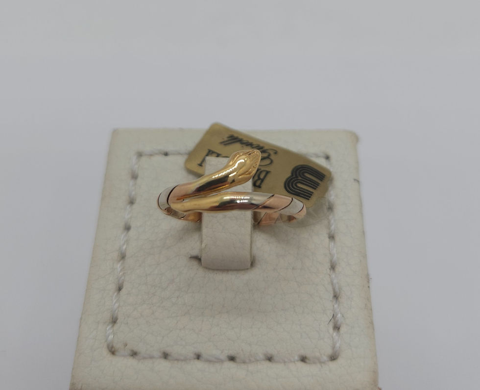 Anello a serpente in oro 18K