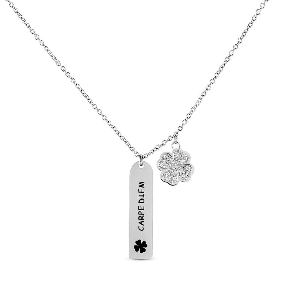 Collana donna Rettangolo Lady Message Acciaio (1675528)