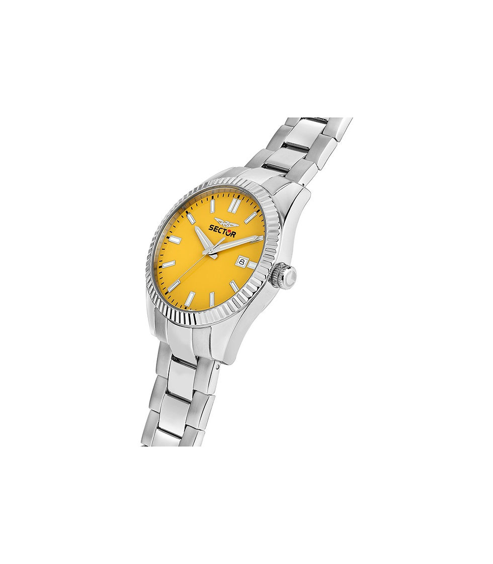 Orologio Sector 240 (R3253240050) solo tempo con Data Silver 41mm Giallo da Uomo