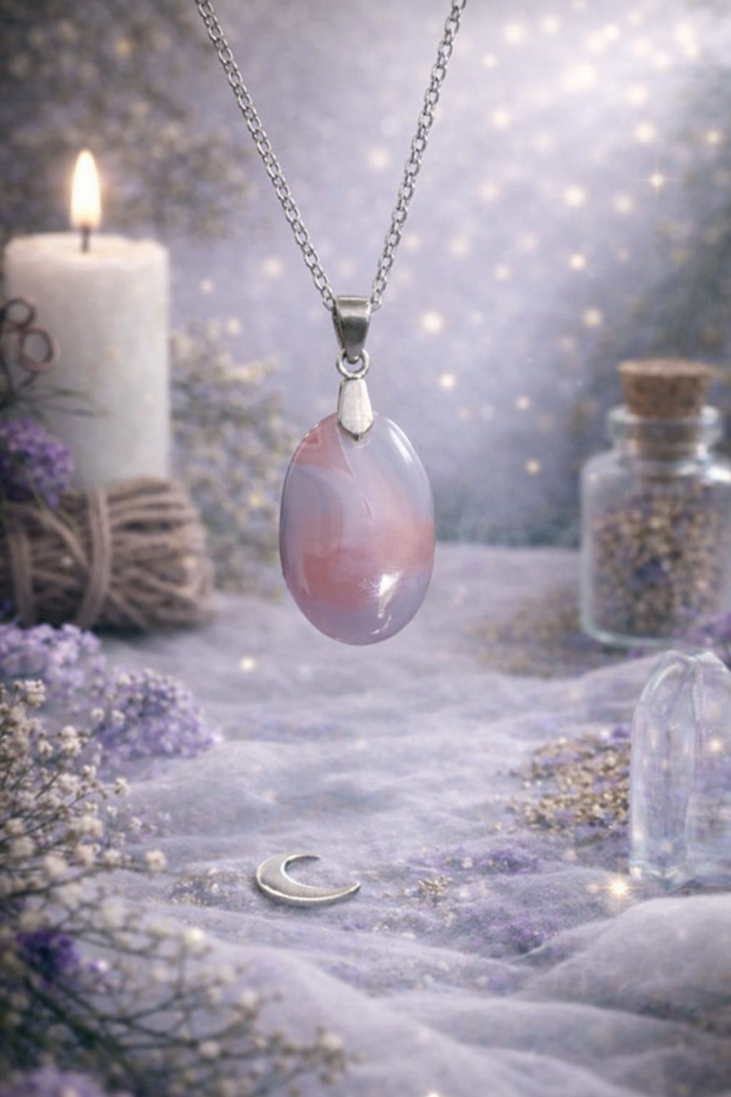 Pendentif agate botswana