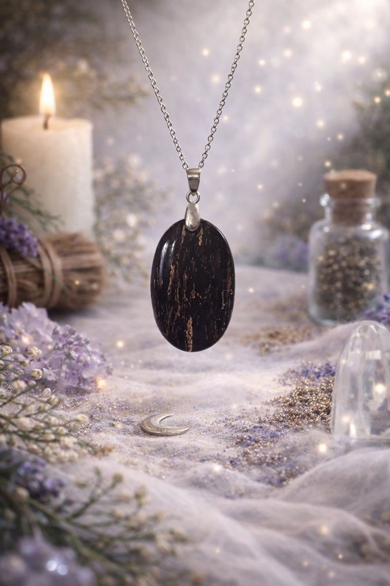 Pendentif jaspe paysage namibie