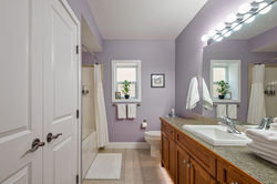 Lavender Room Private Bathroom at Adela's B&B