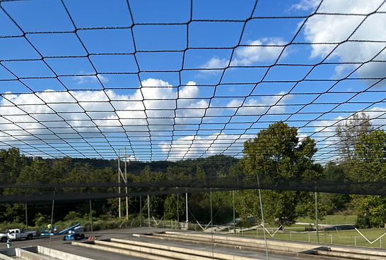 Professional bird netting installation for protection of fish hatchery in Jamsetown, KY