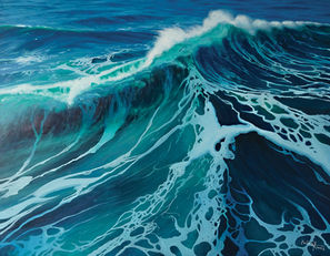 FOAM PATTERNS ON THE WAVE
Oil Landscape Painting
on Canvas