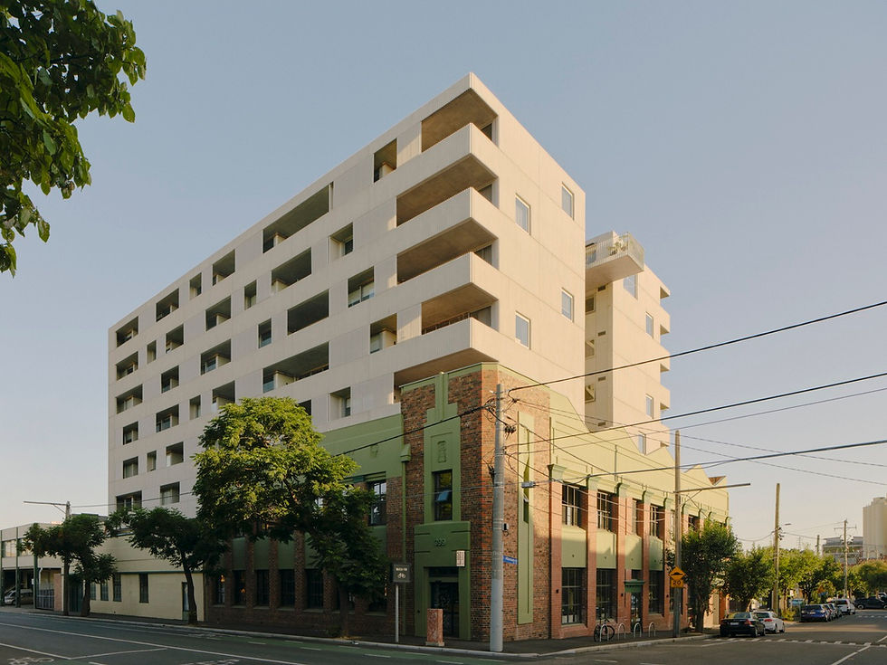 Exterior view of a modern multi-residential apartment building empowered by One Key Access delivery and parcel access solutions