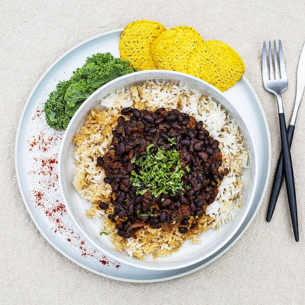 Mexican Smokey Beans with White Rice