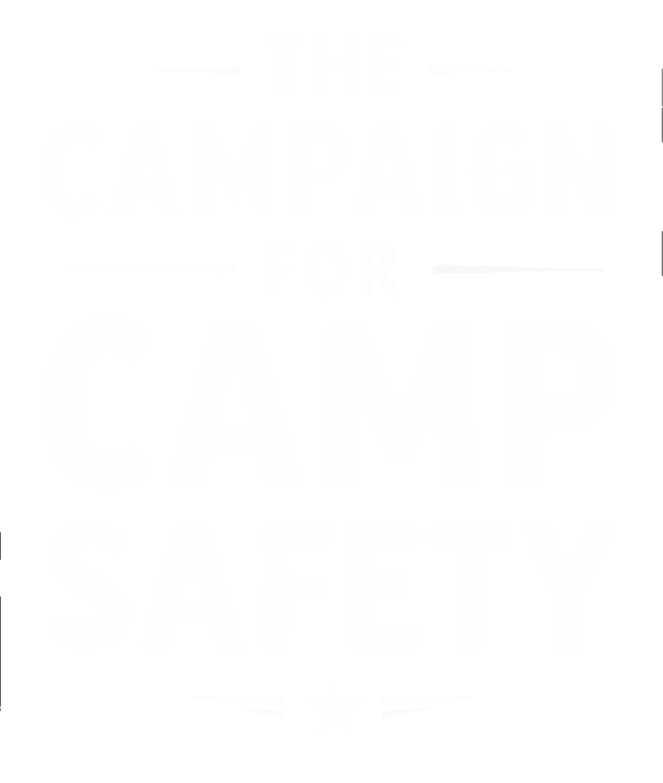 The Campaign for Camp Safety logo with a star icon.
