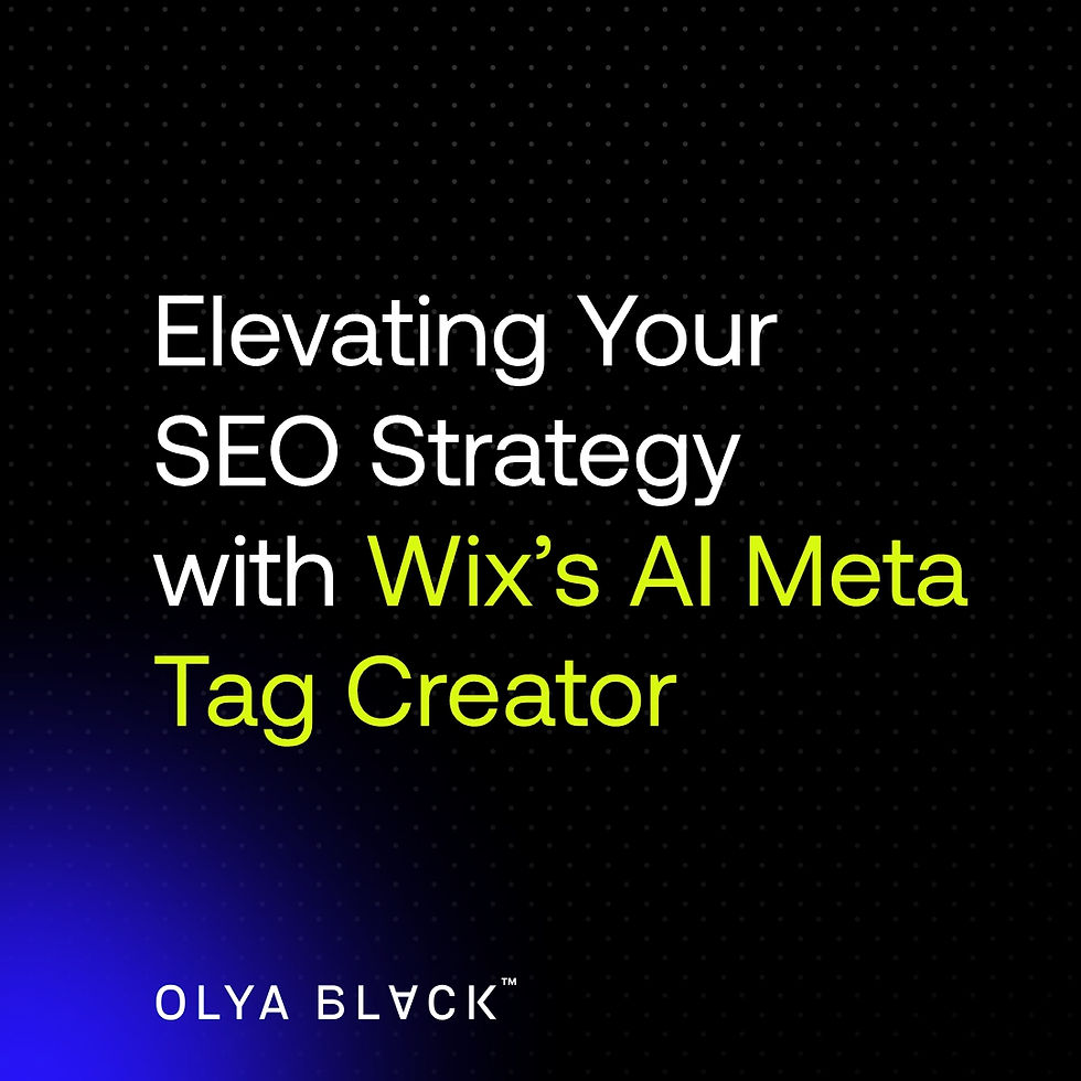Wix’s AI Meta Tag Creator