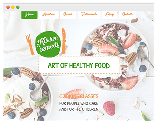 wix website for nutricionist