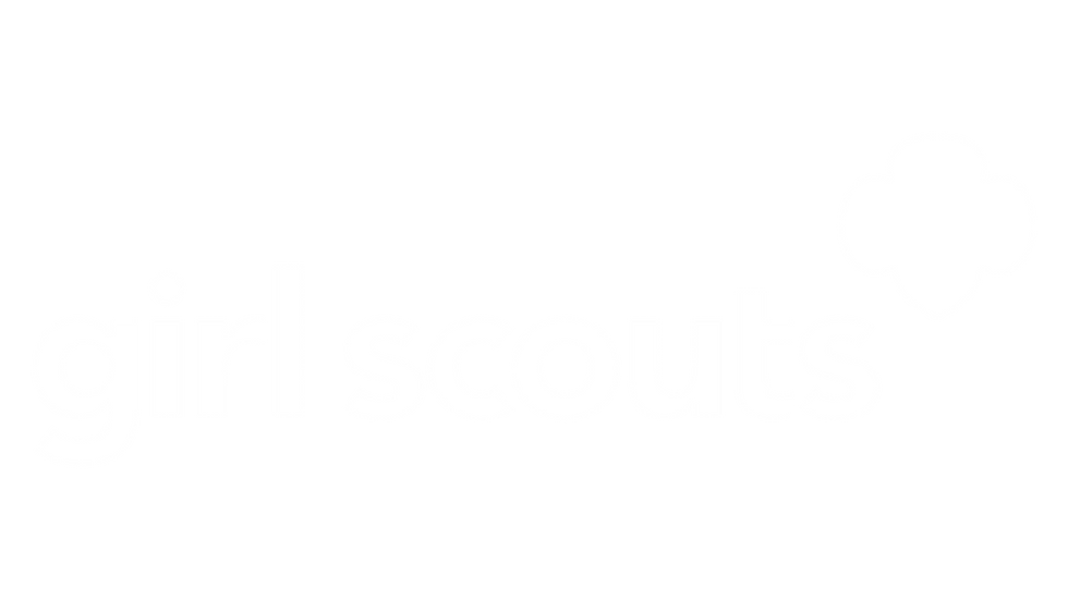 Girl Scouts logo with trefoil symbol