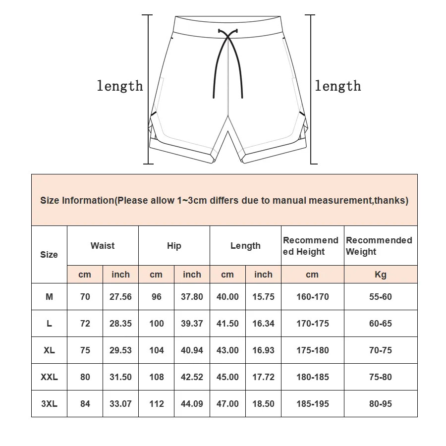 Thumbnail: Camo Running Shorts Men Gym Sports Shorts 2 in 1 Quick Dry Workout Training Gym