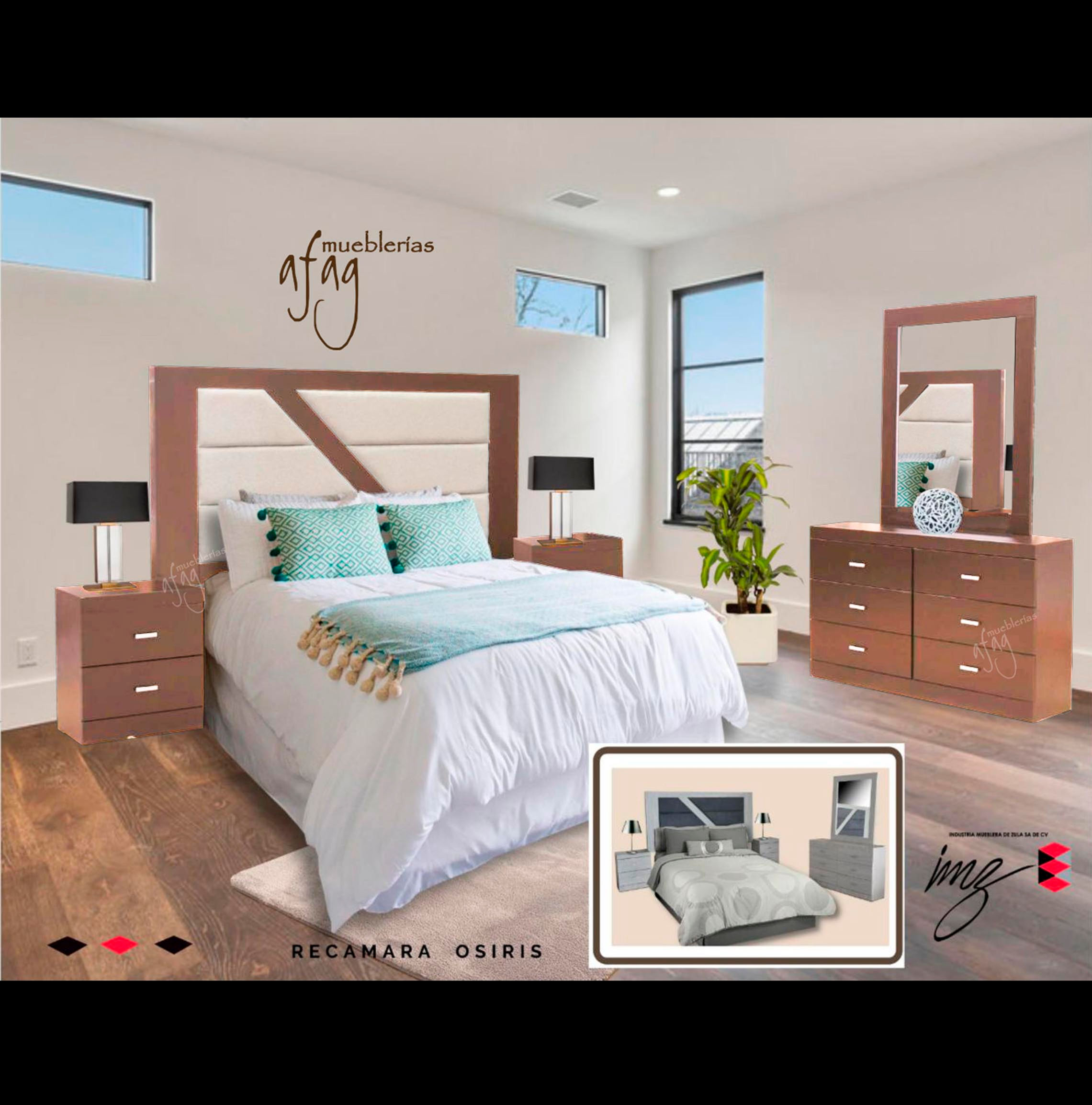 Recámara Osiris Parota Ks Qs o Mt