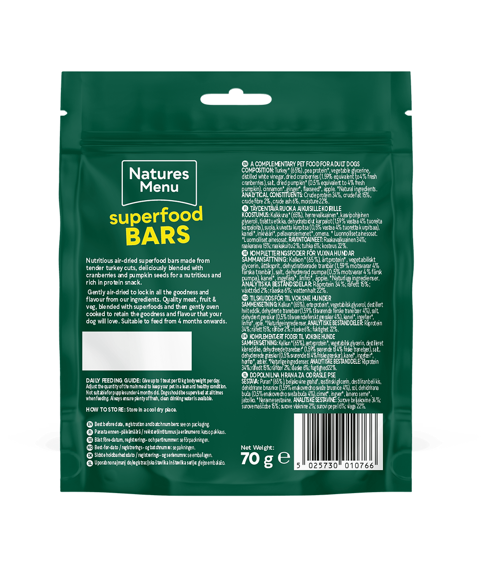 Thumbnail: Natures Menu Superfood Bar Turkey