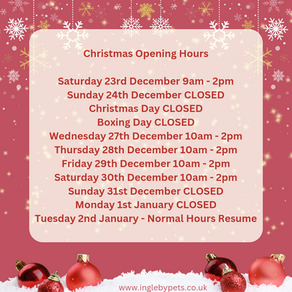 Opening Hours & Cut Off Dates