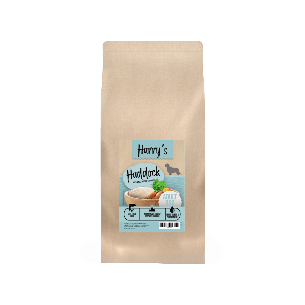 Harry's Grain Free Dog Food Haddock with Sweet Potato & Parsley  15kg
