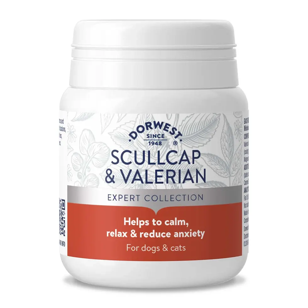 Dorwest Scullcap & Valerian for Dogs & Cats 100 Tablets