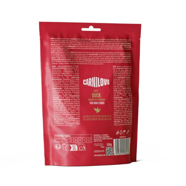 Thumbnail: Carnilove Semi-Moist Dog Treats Duck with Rosemary 200g