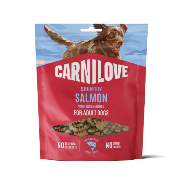 Carnilove Crunchy Dog Treats Salmon with Blueberry 200g