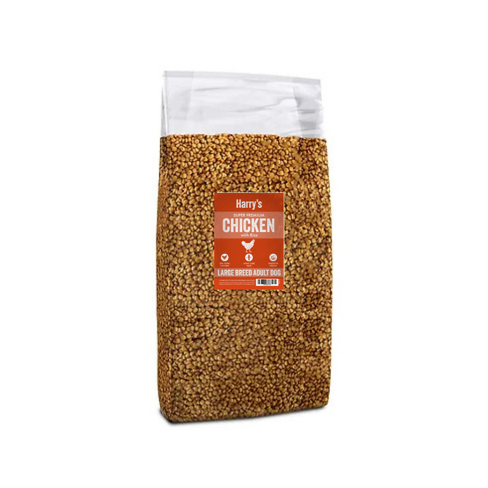 Harry's Super Premium Dog Food Large Breed Chicken & Rice 15kg