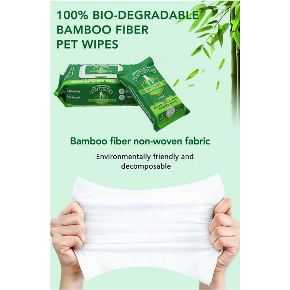 Thumbnail: My Turf 100% Biodegradable Pet Wipes 15x20cm 25 pcs per bag