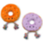 HugglePets Party Pup Donut Squeaky Dog Toy