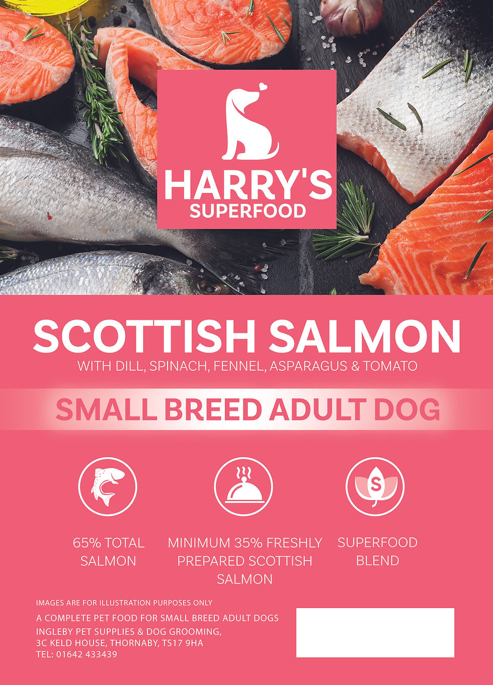 Thumbnail: Harry's Superfood 65 Small Breed Salmon