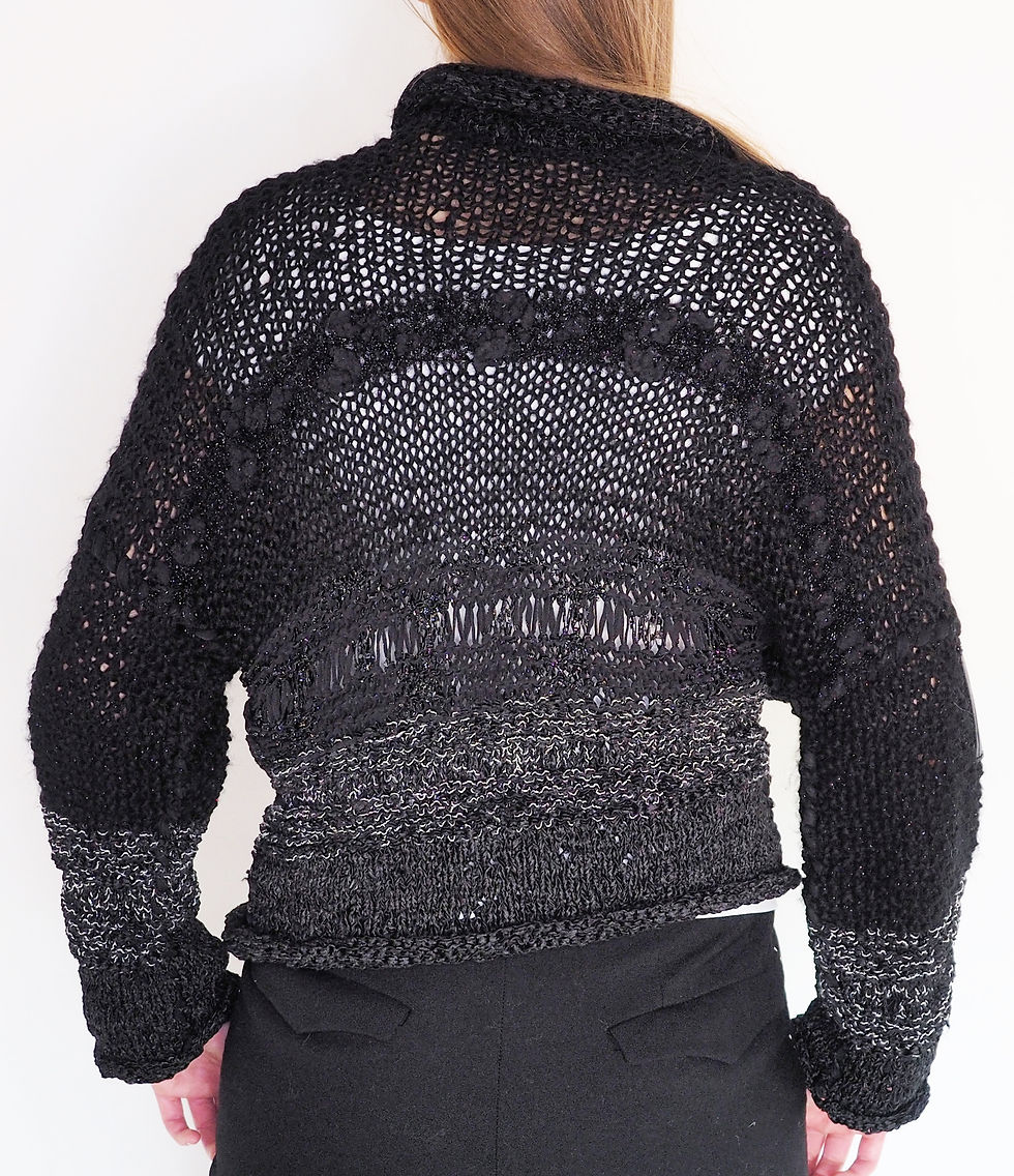 Thumbnail: Hand knit cardigan " Eumache"