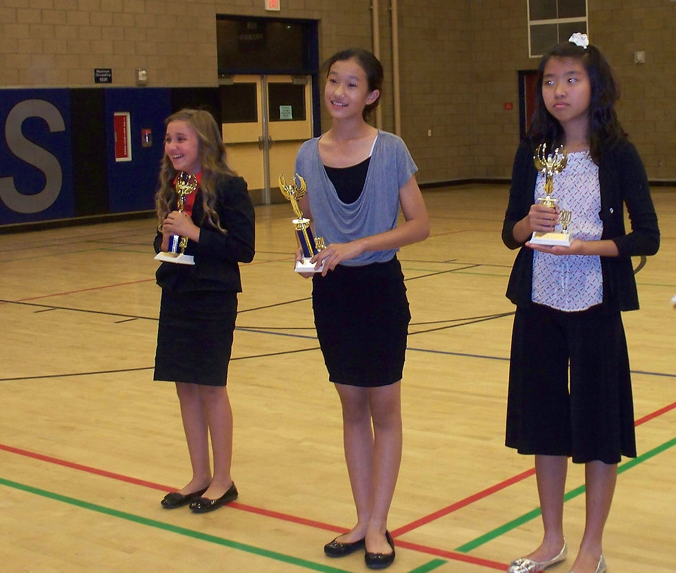 Melinda awarded 2nd place in Storytelling