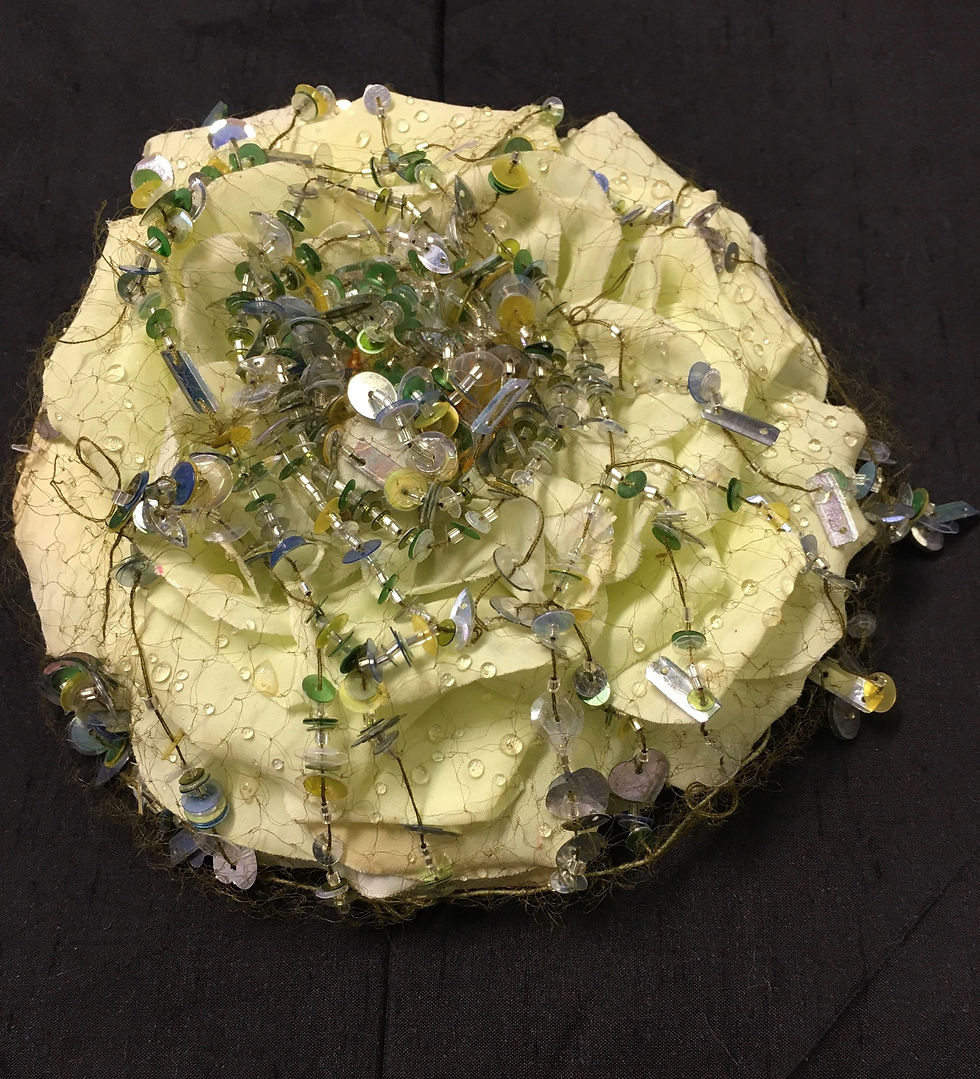 Thumbnail: a.f. vandevorst hair net sequin mask atelier runway damaged piece